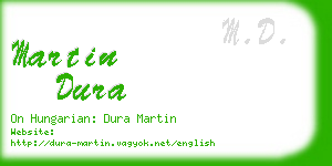 martin dura business card